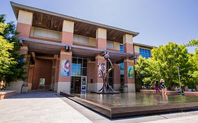 Outside view of Student Rec Center.